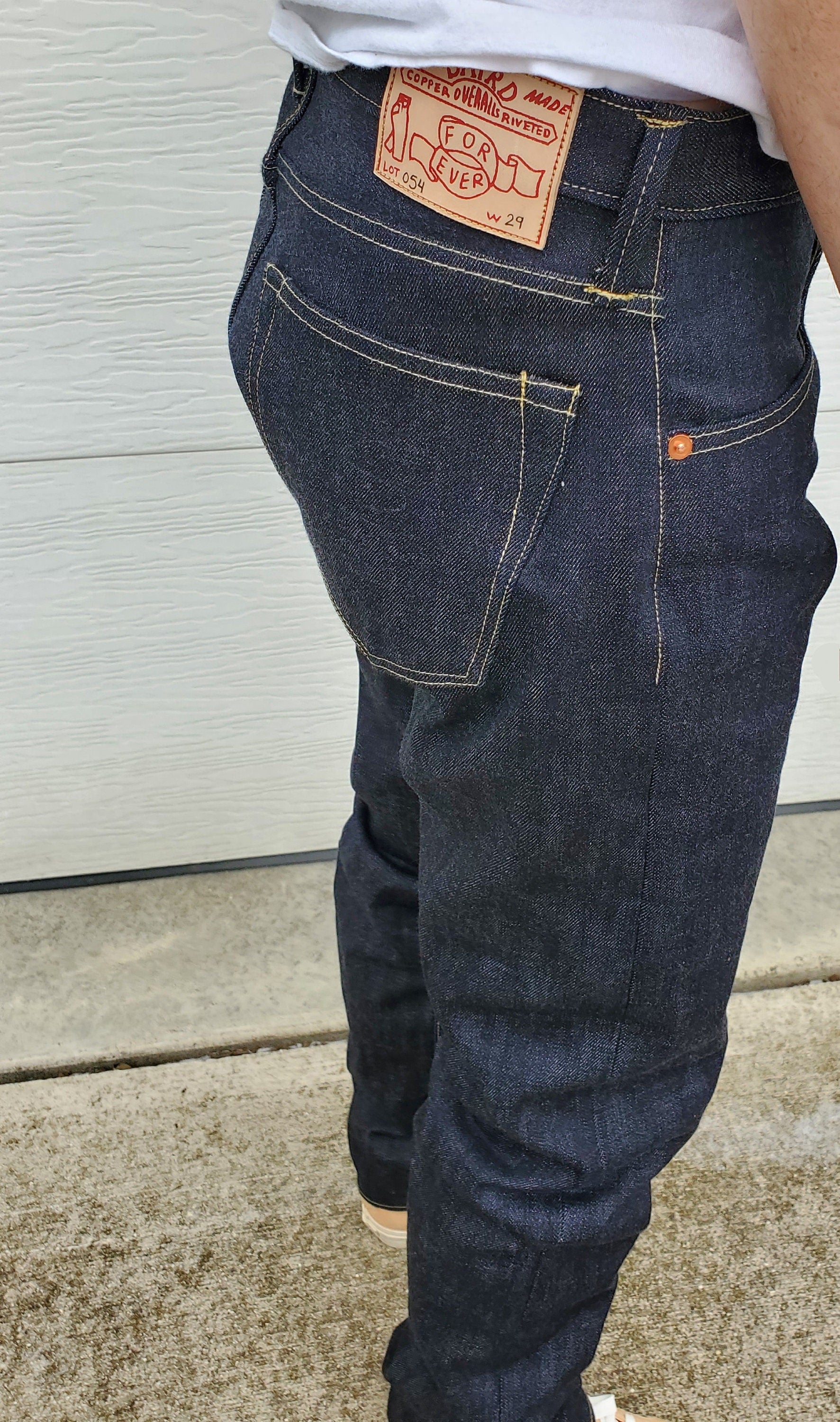 Lot B • Baird Jeans • 15oz • Relaxed Tapered • One Wash • Redline Selvedge Denim • Handmade in Illinois USA