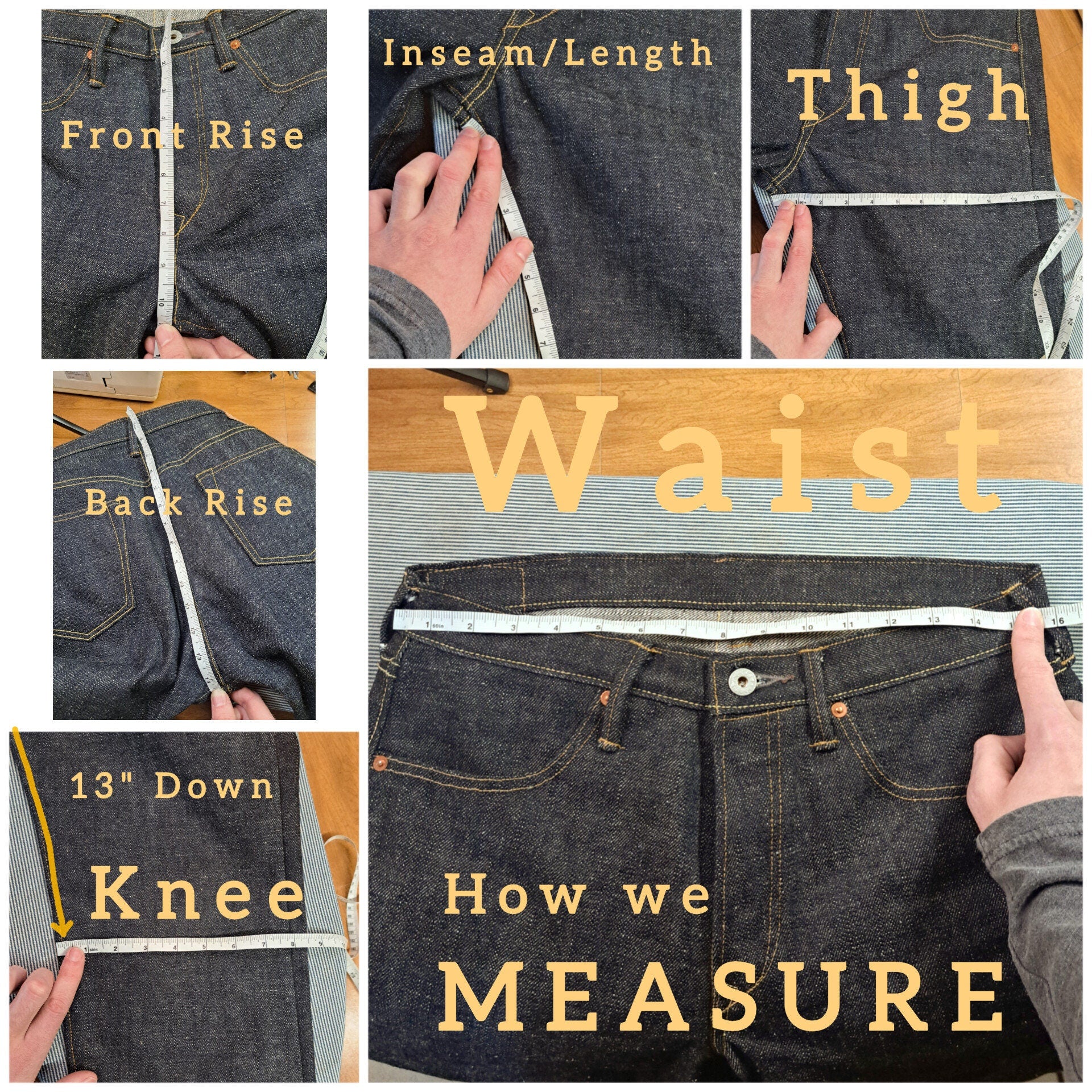 Lot D • Baird Jeans • Regular Tapered • 17oz Yoshiwa Mills • Raw-Unsanforized • Selvedge Denim • Handmade in Illinois USA