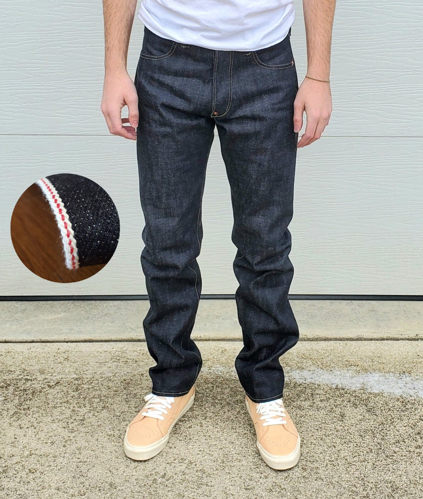 Lot B • Baird Jeans • 15oz • Relaxed Tapered • One Wash • Redline Selvedge Denim • Handmade in Illinois USA