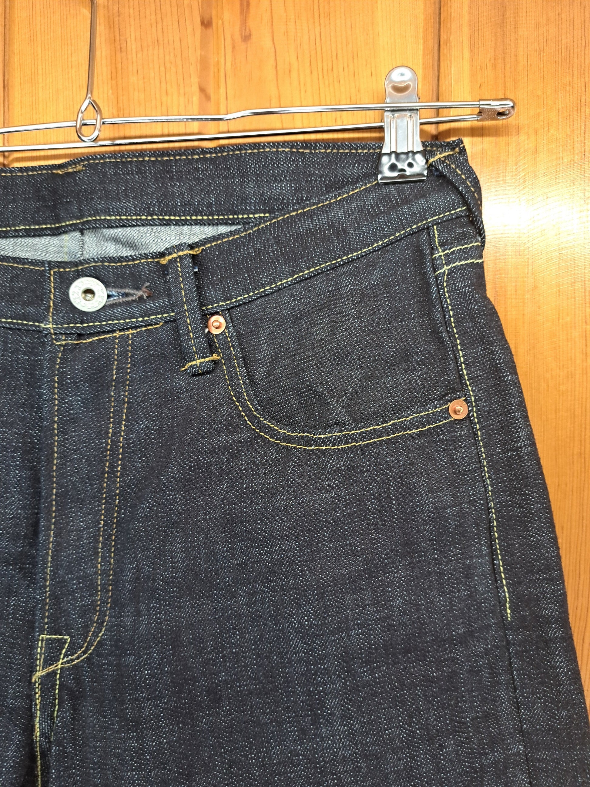 Lot 129E • W29-30xL31 • Baird Jeans • Slim Fit • 14.5oz Thai Redline Selvedge Denim • One-Wash • Handmade in Illinois USA