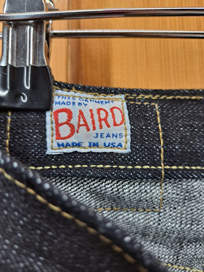 Lot 129E • W29-30xL31 • Baird Jeans • Slim Fit • 14.5oz Thai Redline Selvedge Denim • One-Wash • Handmade in Illinois USA