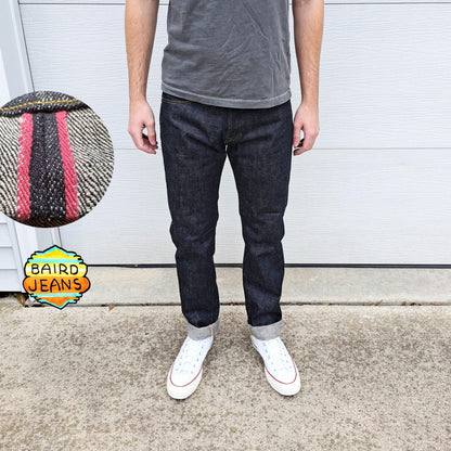 Lot D • Baird Jeans • Regular Tapered • 17oz Yoshiwa Mills • Raw-Unsanforized • Selvedge Denim • Handmade in Illinois USA